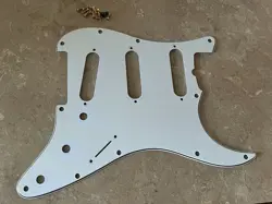 1980 1981 FENDER THE STRAT STRATOCASTER GUITAR PICKGUARD WHITE