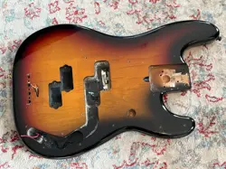 2002 FENDER AMERICAN PRECISION BASS BODY USA SUNBURST