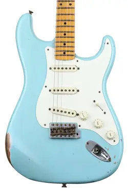 FENDER CUSTOM SHOP LIMITED-EDITION '57 STRATOCASTER RELIC - FADED AGED DAPHNE
