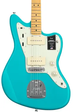 FENDER AMERICAN PROFESSIONAL II JAZZMASTER - MIAMI BLUE WITH MAPLE FINGERBOARD