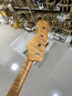 ROASTED FLAME MAPLE 21FRET ELECTRIC BASS NECK 4-STRING FENDER-JB 34INCHES MATTE