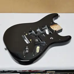2011 FENDER AMERICAN STANDARD STRATOCASTER ALDER BODY BLACK - USA STRAT GUITAR