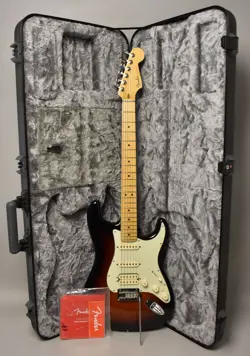 2013 FENDER AMERICAN DELUXE STRATOCASTER HSS SUNBURST W/OHSC