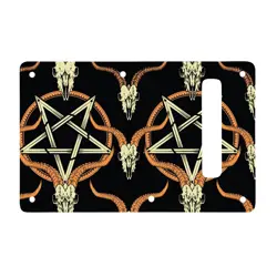 TREMOLO BACKPLATE FOR MODERN FENDER STRATOCASTER GOAT SKULL & PENTAGRAM