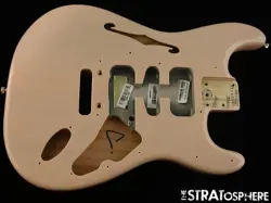 FENDER FSR AMERICAN PROFESSIONAL II STRAT THINLINE BODY, ASH SHELL PINK