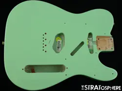 FENDER AV II AMERICAN VINTAGE 1963 TELECASTER BODY 63 TELE ALDER SURF GREEN