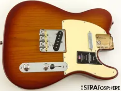 FENDER AMERICAN PROFESSIONAL II TELECASTER LOADED BODY TELE SIENNA SUNBURST
