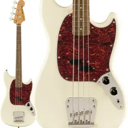 SQUIER BY FENDER CLASSIC VIBE '60S MUSTANG BASS (OLYMPIC WHITE) WITH SOFT CASE
