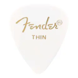 FENDER 351 SHAPE CLASSIC PICKS (12-PACK) - WHITE