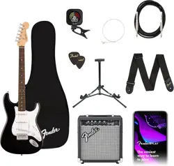 FENDER SQUIER DEBUT SERIES STRATOCASTER ELECTRIC GUITAR KIT, BEGINNER GUITAR KIT