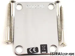 VINTAGE 60 NOS USA FENDER CUSTOM SHOP STRAT NECK PLATE CHROME SERIAL # !