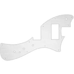 PICKGUARD FOR FENDER ALTERNATE REALITY METEORA HH FAUX BRUSHED SILVER