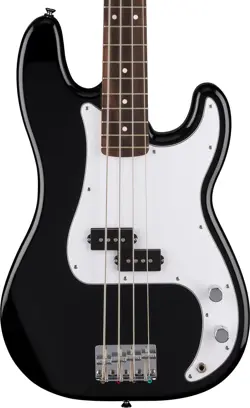 FENDER STANDARD PRECISION BASS - BLACK, LAUREL FINGERBOARD