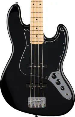 FENDER STANDARD JAZZ BASS - BLACK, MAPLE FINGERBOARD