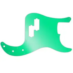 PICKGUARD FOR FENDER MADE IN MEXICO STANDARD PRECISION BASS GREEN MIRROR