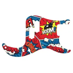 PICKGUARD FOR FENDER MADE IN MEXICO STANDARD PRECISION BASS COMIC BOOK