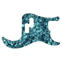 PICKGUARD FOR FENDER MADE IN MEXICO STANDARD PRECISION BASS AQUA PEARL