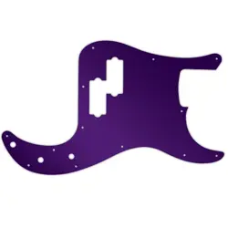 PICKGUARD FOR FENDER MADE IN MEXICO STANDARD PRECISION BASS PURPLE MIRROR