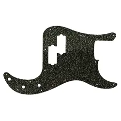 PICKGUARD FOR FENDER MADE IN MEXICO STANDARD PRECISION BASS BLACK SPARKLE