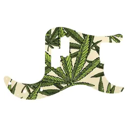 PICKGUARD FOR FENDER MADE IN MEXICO STANDARD PRECISION BASS CANNABIS