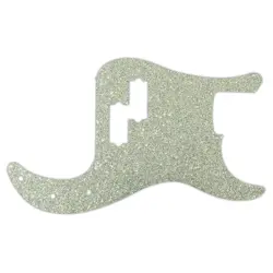 PICKGUARD FOR FENDER MADE IN MEXICO STANDARD PRECISION BASS SILVER SPARKLE
