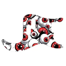 PICKGUARD FOR FENDER MADE IN MEXICO STANDARD PRECISION BASS RED EYE