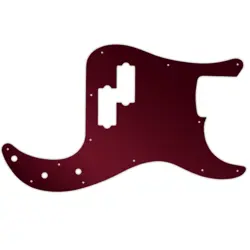 PICKGUARD FOR FENDER MADE IN MEXICO STANDARD PRECISION BASS RED MIRROR