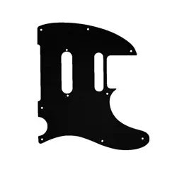 PICKGUARD FOR FENDER MODERN PLAYER TELECASTER PLUS FAUX BRUSHED BLACK