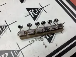 FENDER MIM VINTAGE STYLE DELUXE TUNERS TUNING KEYS PEGS HEADS IN LINE NICKEL