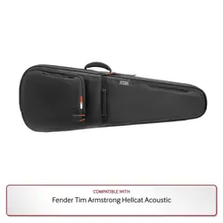 GATOR PREMIUM GIG BAG IN BLACK FOR FENDER TIM ARMSTRONG HELLCAT ACOUSTIC