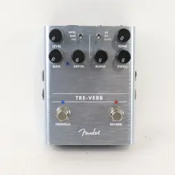 USED FENDER TRE-VERB DIGITAL REVERB/TREMOLO GUITAR EFFECTOR NO.KM1619