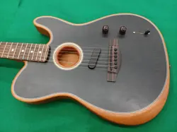 FENDER ACOUSTASONIC PLAYER TELE USED SPRUCE BODY MAHOGANY NECK W/GIG CASE