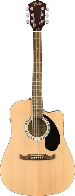 FENDER FA-125CE DREADNOUGHT ACOUSTIC ELECTRIC GUITAR, RIGHT HAND - NATURAL