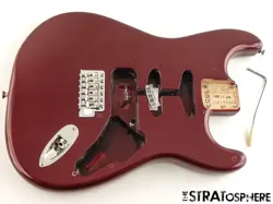 AMERICAN PERFORMER FENDER STRATOCASTER STRAT BODY + HARDWARE USA AUBERGINE