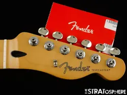 FENDER PLAYER II TELECASTER TELE NECK & TUNERS, ROLLED EDGES, MODERN 