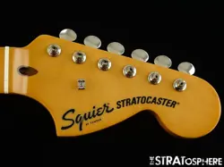 FENDER SQUIER CLASSIC VIBE 70S STRAT NECK & TUNERS, STRATOCASTER GUITAR MAPLE