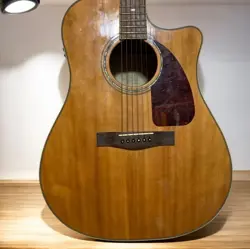 FENDER CD220SCE ACOUSTIC GUITAR ASH BURL NATURAL USED CONDITION