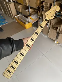 MAPLE JAZZ BASS GUITAR NECK 20 FRETS MAPLE FINGERBOARD INLAY FENDER-JB 34INCHES