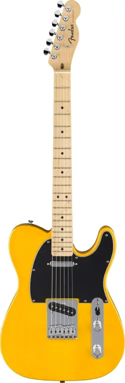 NEW! FENDER STANDARD TELECASTER, MAPLE FB, BLACK PICKGUARD, BUTTERSCOTCH BLONDE
