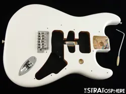 FENDER PLAYER II STRATOCASTER BODY + HARDWARE, STRAT ALDER POLAR WHITE.