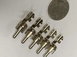 5 VINTAGE MALE RCA JACK FOR FENDER AMPLIFIER FOOTSWITCH & REVERB UNIT PLUG AMP