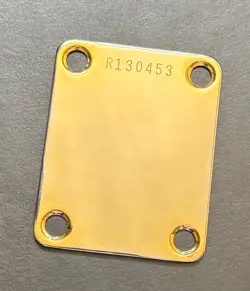 GENUINE FENDER NECKPLATE FOR GUITAR - GOLD