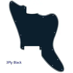 PARTS FOR US CUSTOM FENDER SQUIER  JAGMASTER GUITAR PICKGUARD BLANK, 3PLY BLACK
