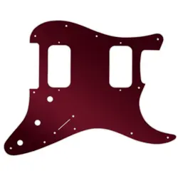 PICKGUARD FENDER BIG APPLE & DOUBLE FAT STRATOCASTER RED MIRROR