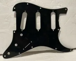 VINTAGE FENDER STRATOCASTER PICKGUARD BLACK