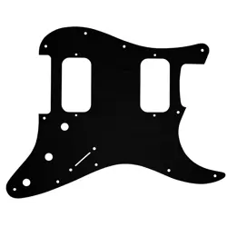 PICKGUARD FENDER BIG APPLE & DOUBLE FAT STRATOCASTER FAUX BRUSHED BLACK