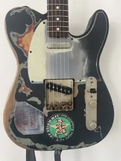 FENDER JOE STRUMMER TELECASTER ELECTRIC GUITAR, BLACK W/ HARD CASE 2007