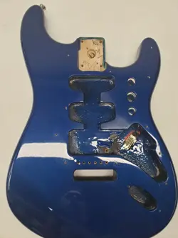 FENDER MIM PLAYER SERIES STRATOCASTER ELECTRIC GUITAR BODY METALLIC BLUE