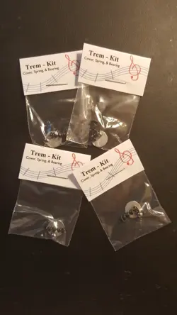 4 EACH- FENDER STRATOCASTER STRAT TREM TREMOLO SPRING - COVER- BEARING - SAVE $$