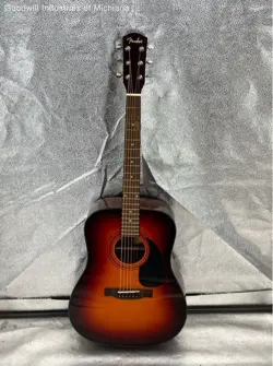 FENDER CD-60 SUNBURST ACOUSTIC GUITAR-PARTS/REPAIRS